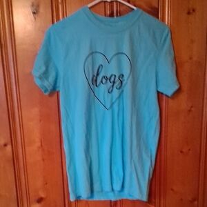 Comfort Colors Light Blue Tee Dogs